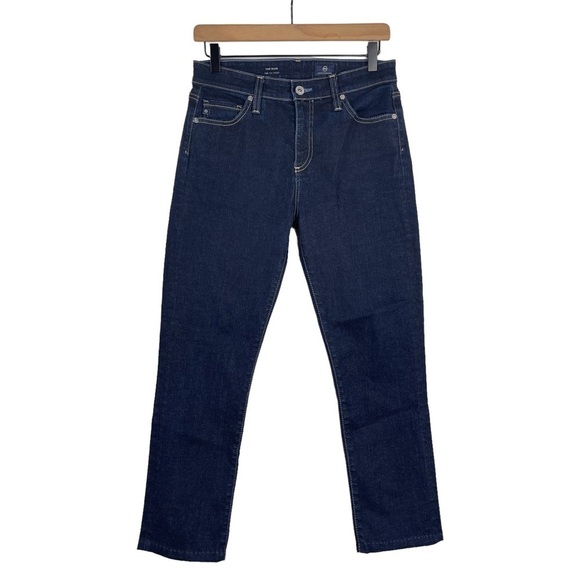 Ag Adriano Goldschmied Denim - Ag Adriano Goldschmied The Mari High Rise Straight Jean 28 Dark Indigo